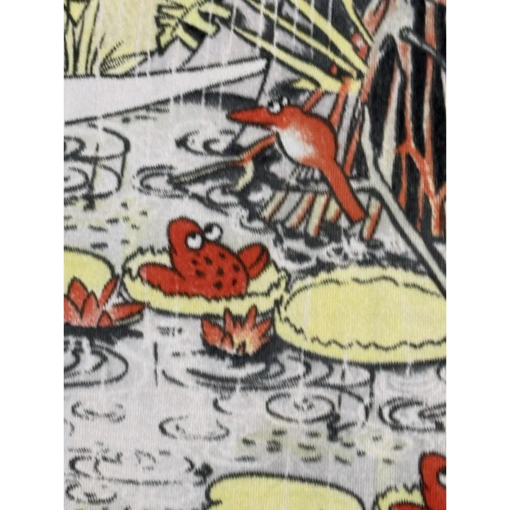 Vintage Save The Forest Beach Towel Cartoon Alex 1991 SOS World 90s Rare